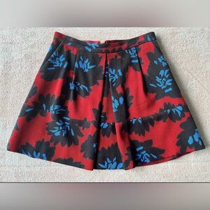 J. Crew Cute Pleated Skirt Size 8 Flower Print